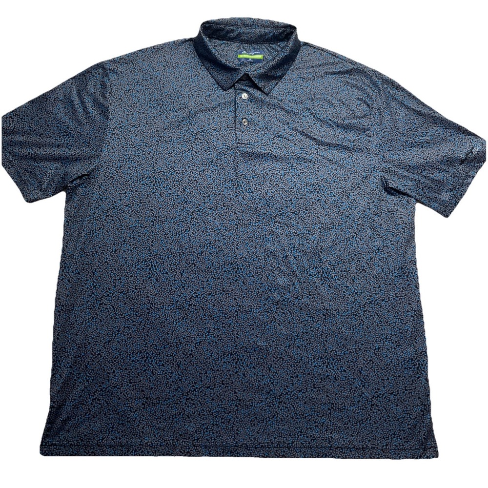 Ben Hogan Performance Mens‎ Blue Short Sleeve Polo Shirt Size 2XL